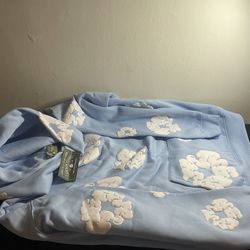 men’s denim tears blue hoodie 