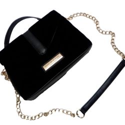 MARC NEW YORK Crossbody BLACK Andrew Marc PURSE/HANDBAG GOLD Chain