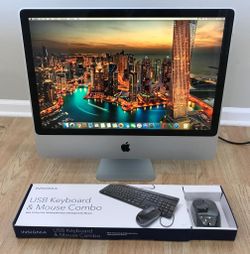 Apple IMac 24” Dual Core 8GB/640GB - Mouse and Keyboard Included