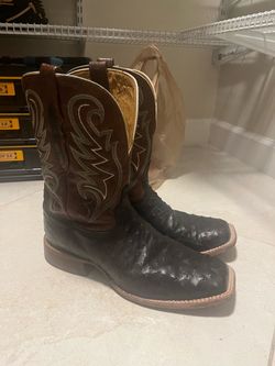 Tony Lama Men’s Cowboy Boots size 11.5 full quill ostrich