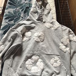 Denim Tears The Cotton Wreath Grey Hoodie