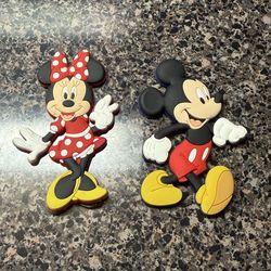 Disney Mickey and Minnie fridge magnets (2)