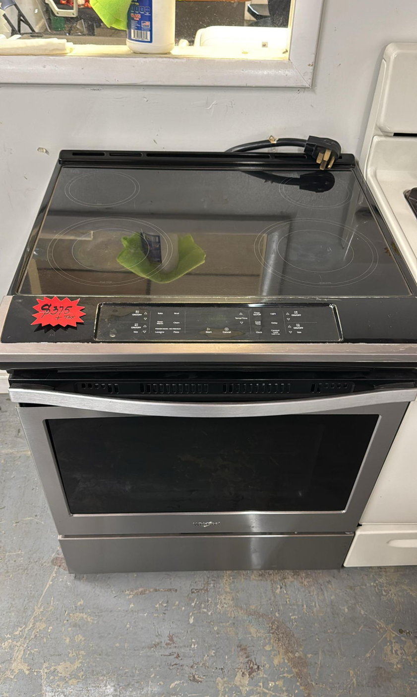 Whirlpool Slide-In Electric Range – Stainless, Glass Top
