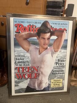 Taylor lautner rolling stone magazine poster