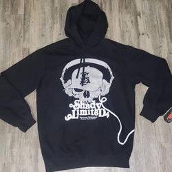 Shady LTD Limited Eminem hip-hop Hoodie Black spellout logo skull Men's Large
