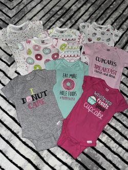 8 Baby Girl Onesies