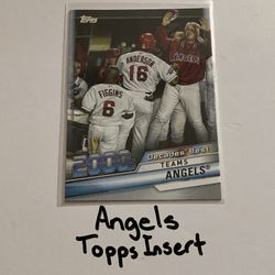The Angels Topps Short Print Insert Card. 