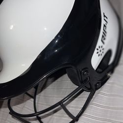New Rip-it Black And White Adult Batting Helmet 