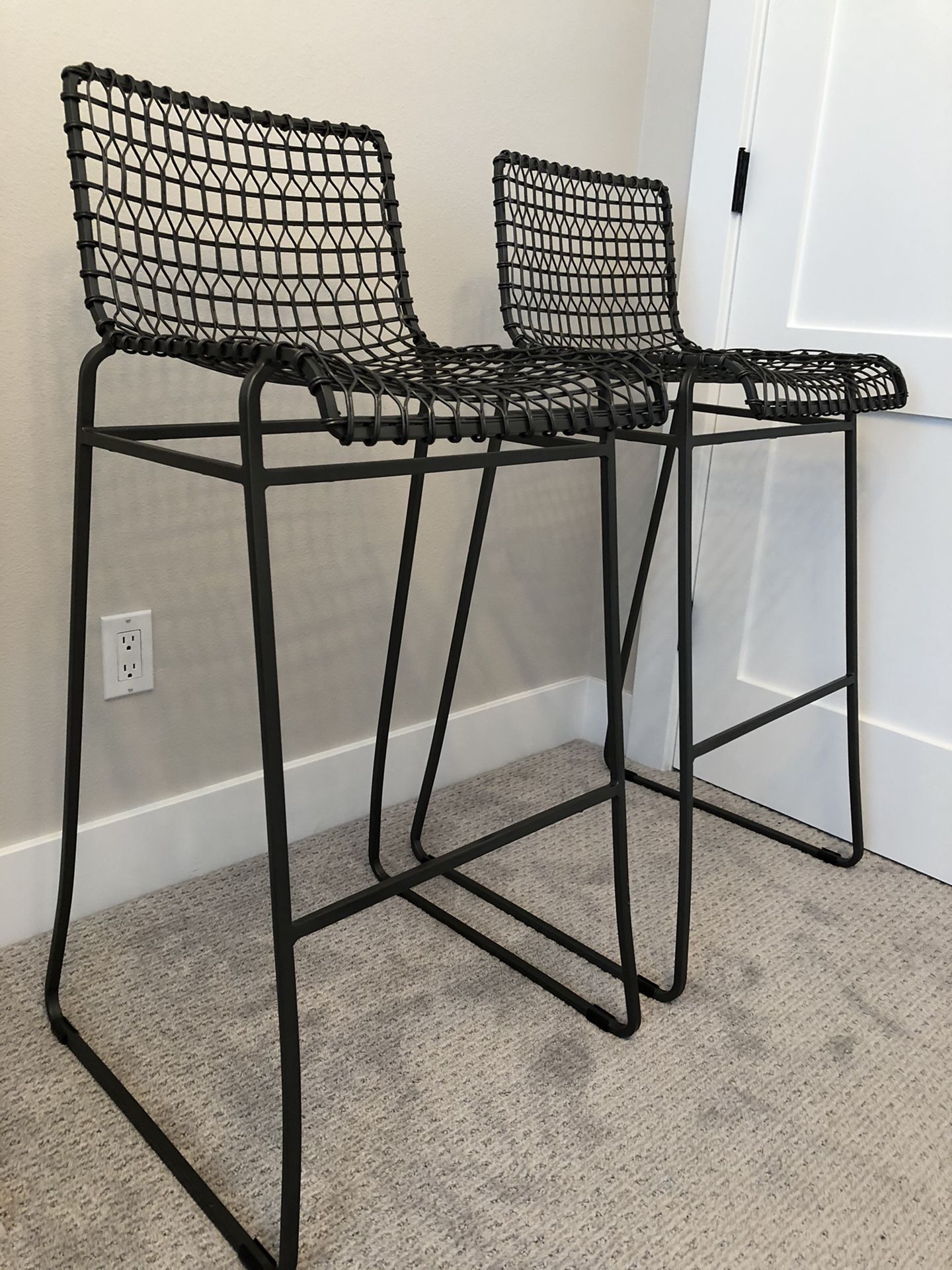 Crate&barrel Tig metal bar stool for Sale in WA OfferUp
