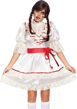 Like NEW Size Medium M Women Halloween Costume Leg Avenue Haunted Doll Costume
Fabric type: 87.0% Nylon, 13.0% Spandex
Care instructions: Hand Wash O