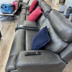 Leather Reclining Couch