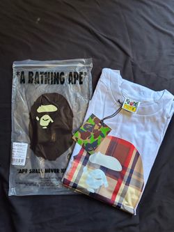 White Bape tee
