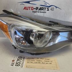 aftermarket 2012-2015 SUBARU IMPREZA XV CROSSTREK RH HALOGEN HEADLIGHT AX65759