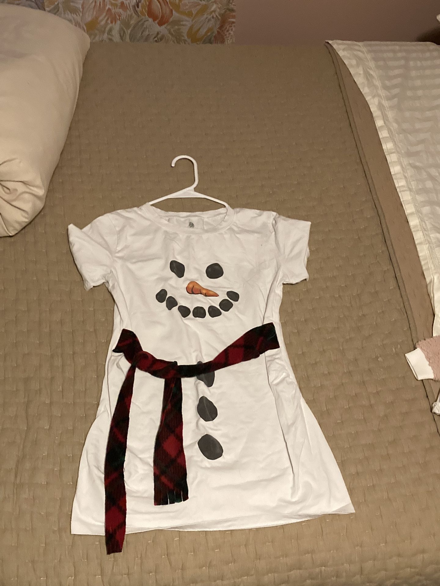 Maternity Snowman Shirt