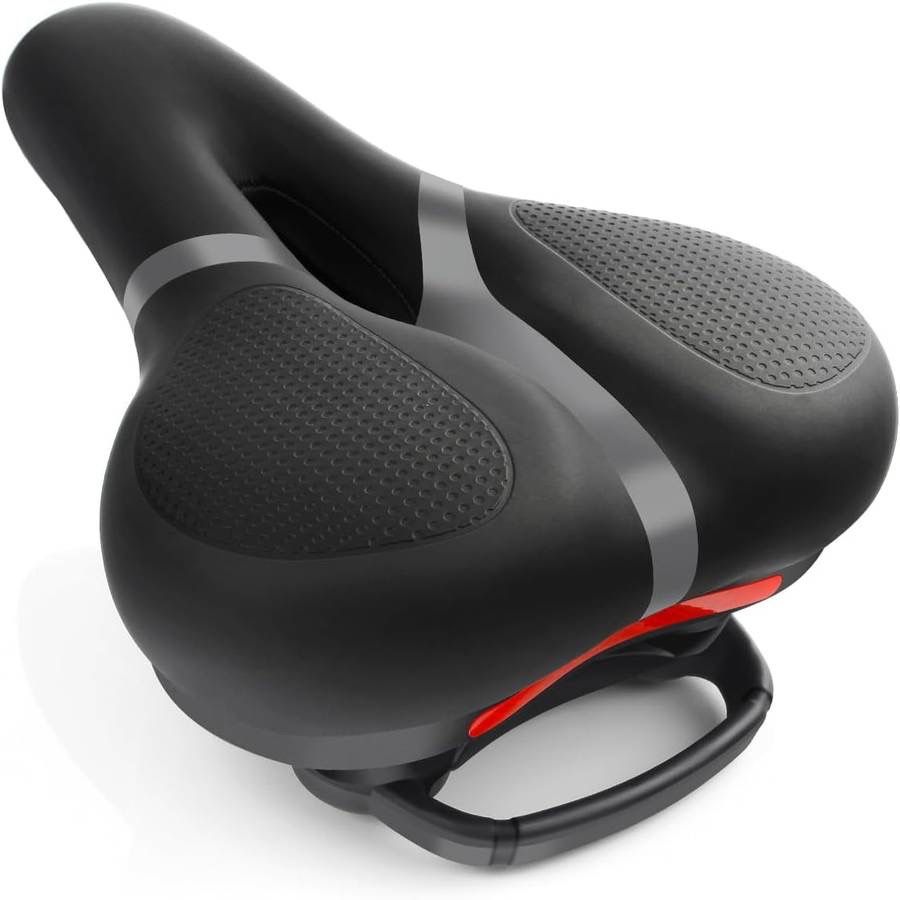 new Bicycle Seat Replacement, Bike Seat for Men and Women, Comfort Wide Bike Saddle Memory Foam Padded Soft Bike Seat Cushion Compatible with Peloton,