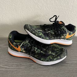 Nike Air Zoom Pegasus 32 Solstice Womens Size 9 Green Rain Forest Print