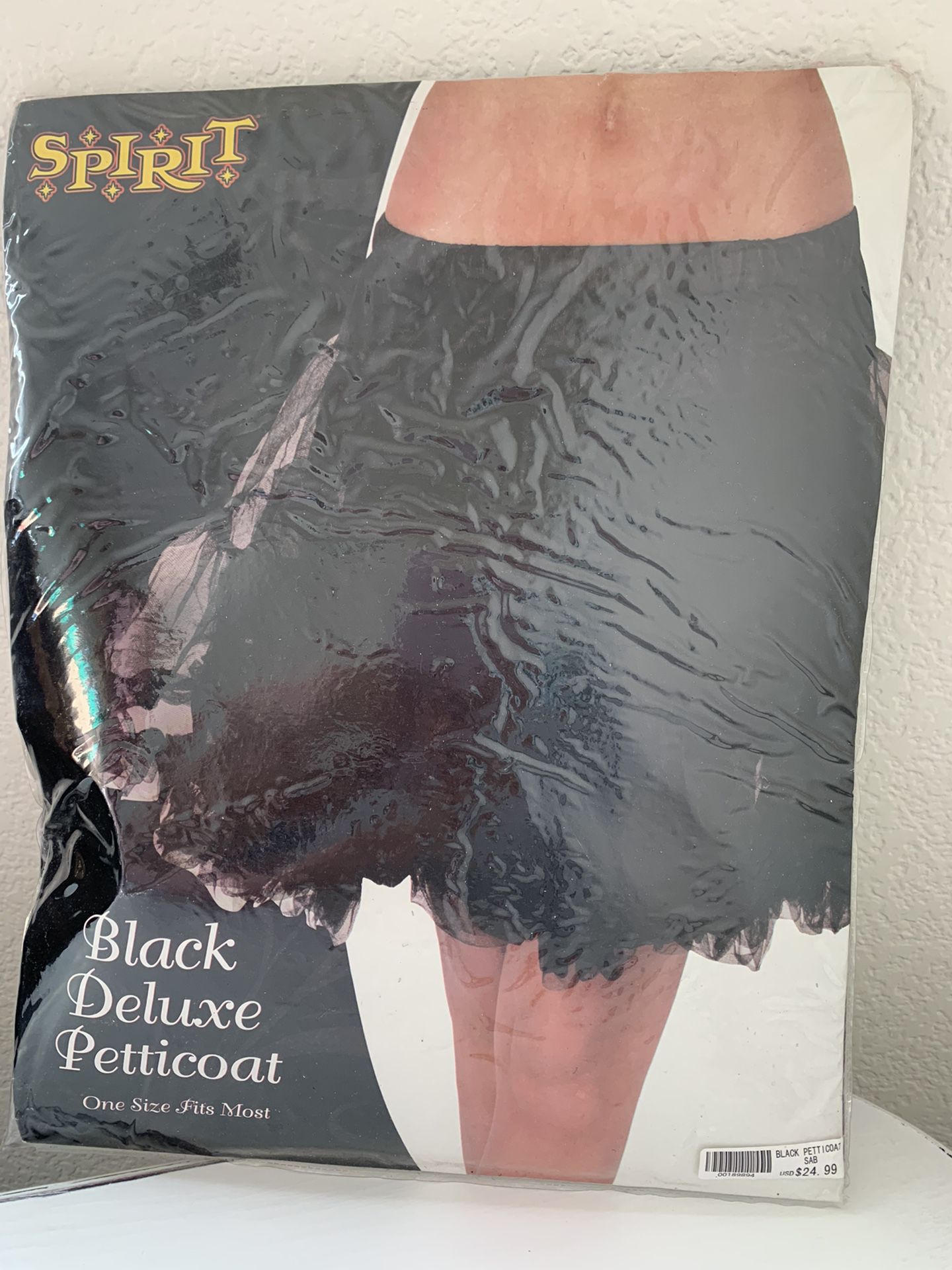New  Halloween Black Deluxe Petticoat/skirt