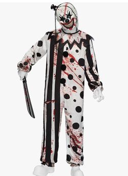Spooktacular Creations Men Scary Clown Costume, Halloween Costumes Adult, Killer Clown Jumpsuit DOES NOT INCLUDE KNIFE