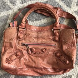 Balenciaga Purse Bag In Pink And Beige 