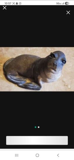 Dark Stone Seal Figurine
