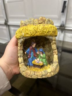 Vintage 1998 House of Lloyd Christmas Starlight Nativity Candle Holder