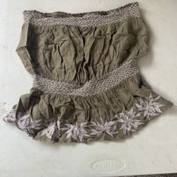 Olive Green Tube Top