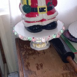Santa Cookie Jar, Candy Land Cake Stand, Marble Rolling Pin