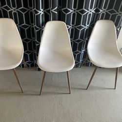Molded White Chairs 15 each 