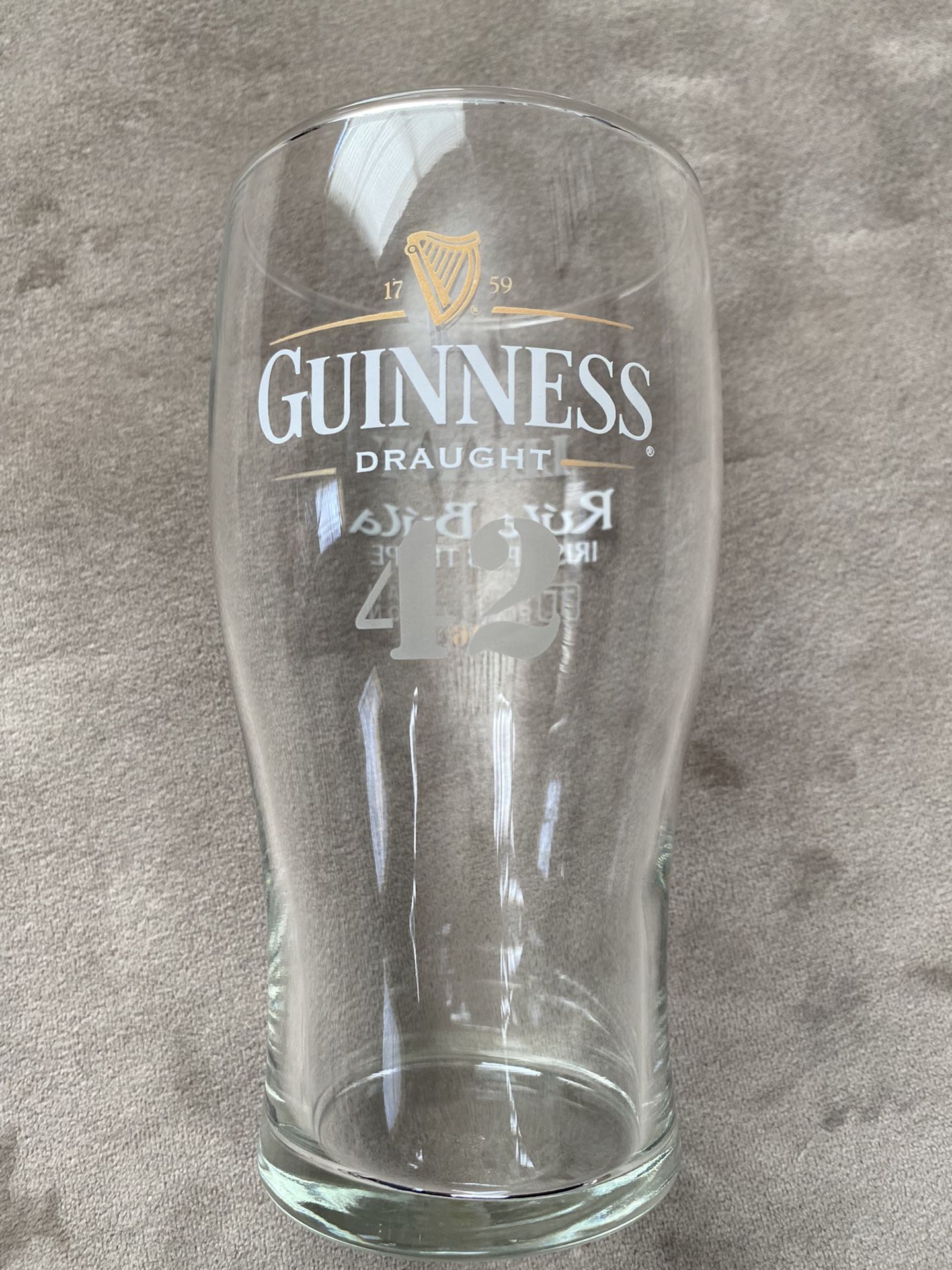 Pat Tillman 2016 Commemorative Guinness Tulip Pint Glass