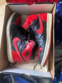 2001 Air Jordan 1 Retro Black/Varsity Red Bred