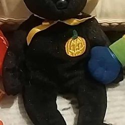 Ty Beanie Baby “Haunt” the Bear (Halloween Edition, 2000) – Mint Condition