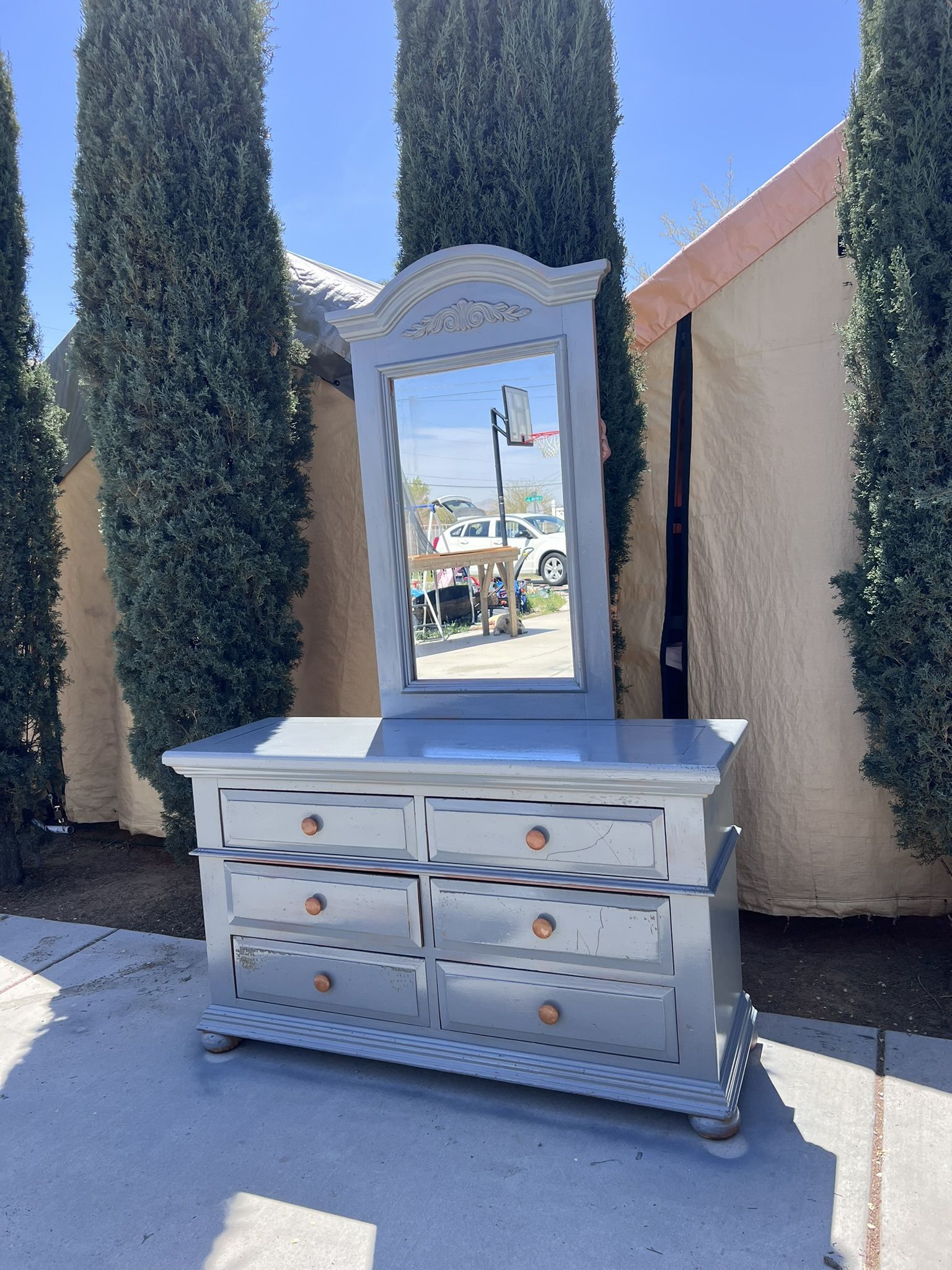 Pine Dresser W/ Mirror!