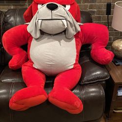 Very Large Stuffed Red Dog