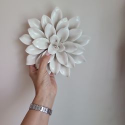 Wal Decor Set Of 3 Ceramic Flowers