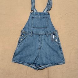 PARKE x Target light wash denim shortalls