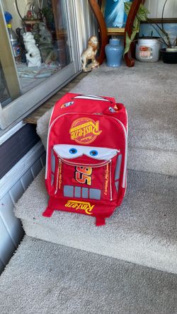 Disney bag pack McQueen. Lightning Pixar cars. 3D. Kids