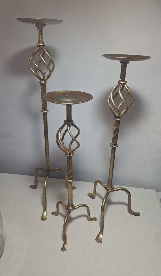 Metal Candle Holder Set ×3×
