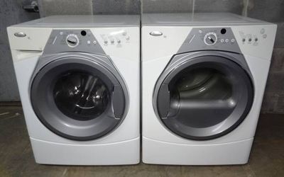Whirlpool Duet Sport Front Load Washer and Electric Dryer Set - White