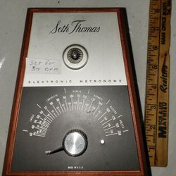 Vintage SETH THOMAS ELECTRONIC METRONOME Electric E962-000 TESTED and WORKING