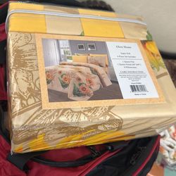 New Sheet  , Comforter ,curtain 