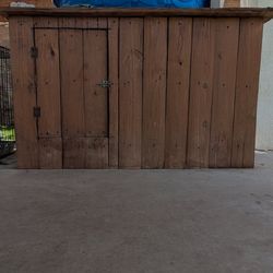 Large Wooden Dog House With Door. Mpu On Westside Off Artcraft 