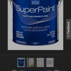 SHERWIN-WILLIAMS SUPER PAINT INTERIOR ACRYLIC LATEX PAINT