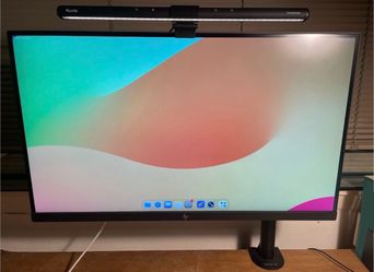 HP 27 in 4K USB-C Monitor (w/ LED light & stand arm)