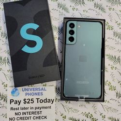 Samsung Galaxy S22 5G 128gb  Unlocked, FREE Smartwach/ Headphones. Pay $1 Today Rest in payments. NO CREDIT NEEDED FINANCING