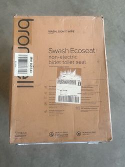 Brondell Swash Ecoseat Non-Electric Bidet Toilet Seat – New in Box