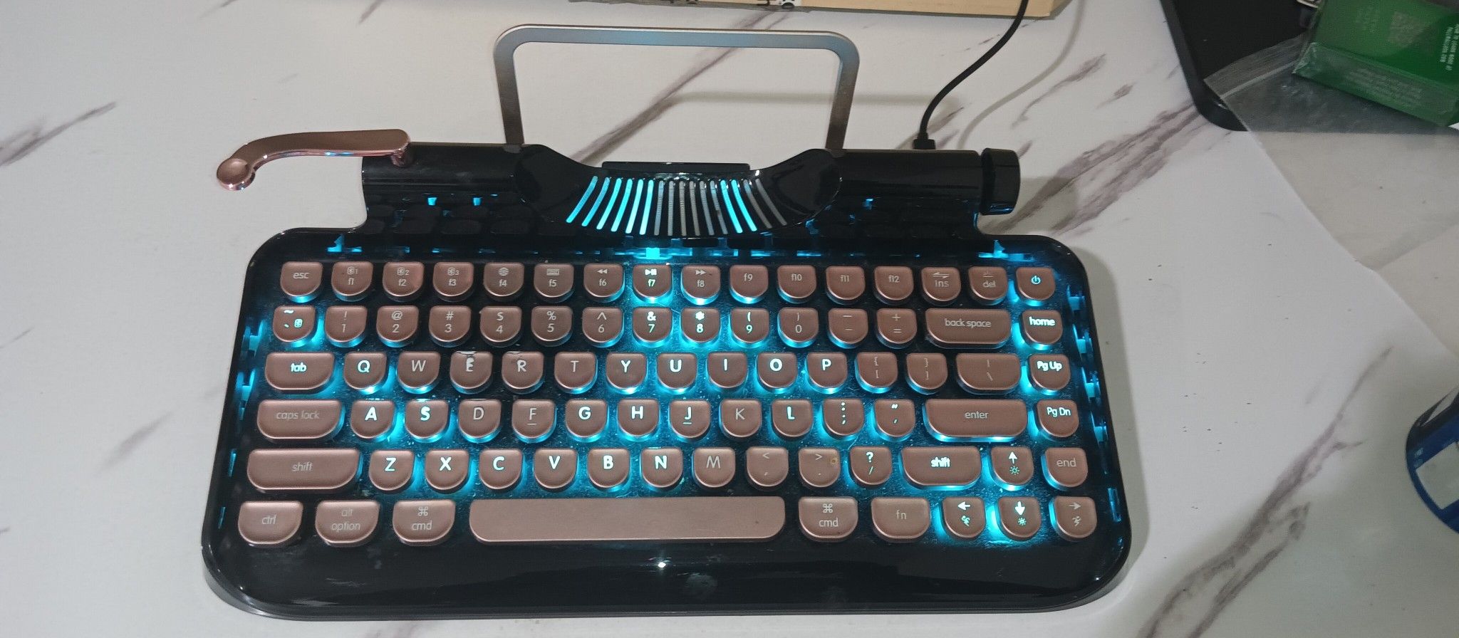 KNEWKEY RYMEK Typewriter Style Mechanical Wired & Wireless Keyboard