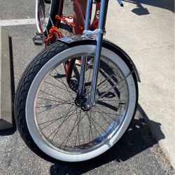 26x4” White Wall Tires And Wheels Black Bikes New Design