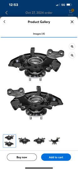 Front Steering Knuckles 5 Lugs 2004 2005 2006 2007