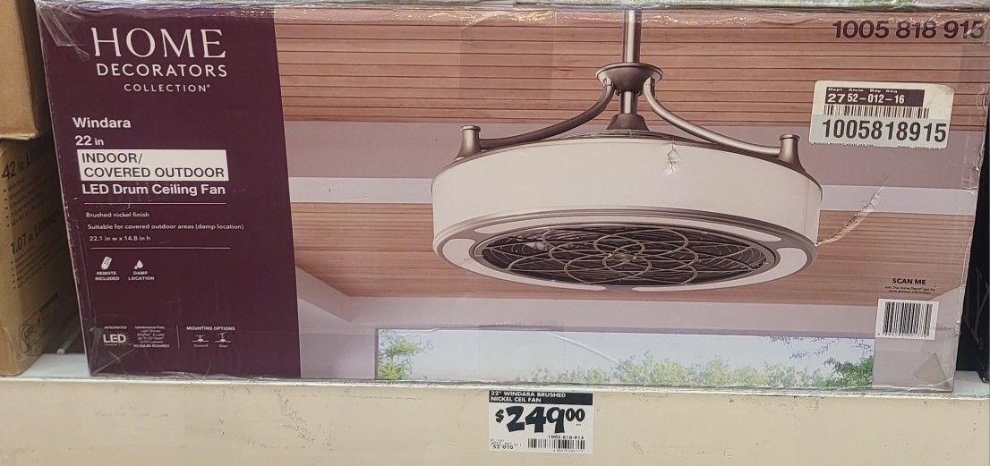 ceiling fan 21 inches round new