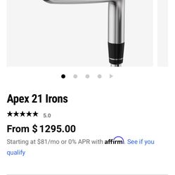 Callaway Apex 2021 Irons 5-pw, Aw